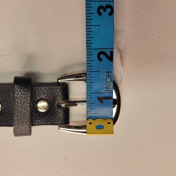 WOMENS Black Studded Belt - Picture 8 of 11